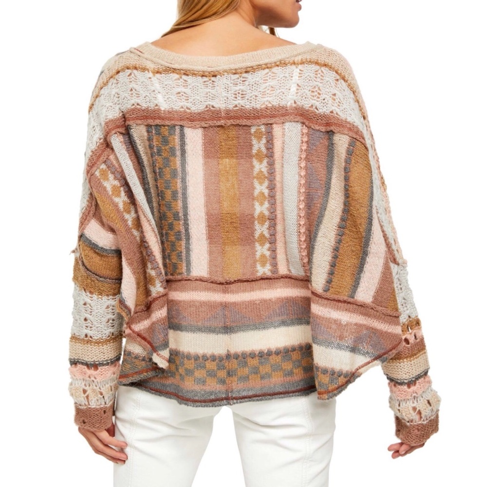 NWT Free People December Skies Poncho - Picture 3 of 5
